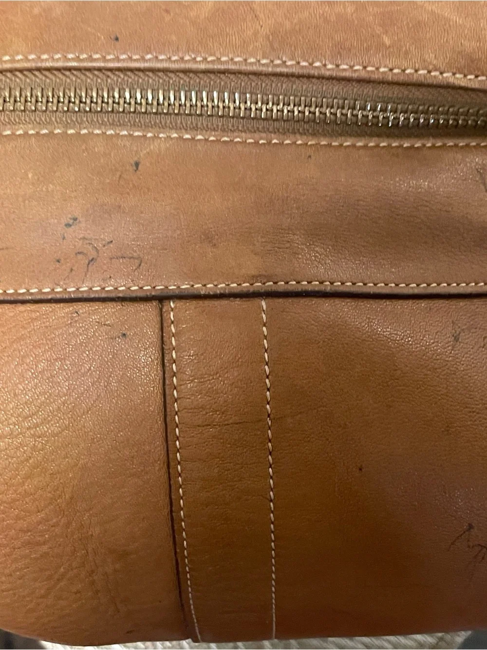 Coach Legacy Slim Duffle Brown Leather Bag
